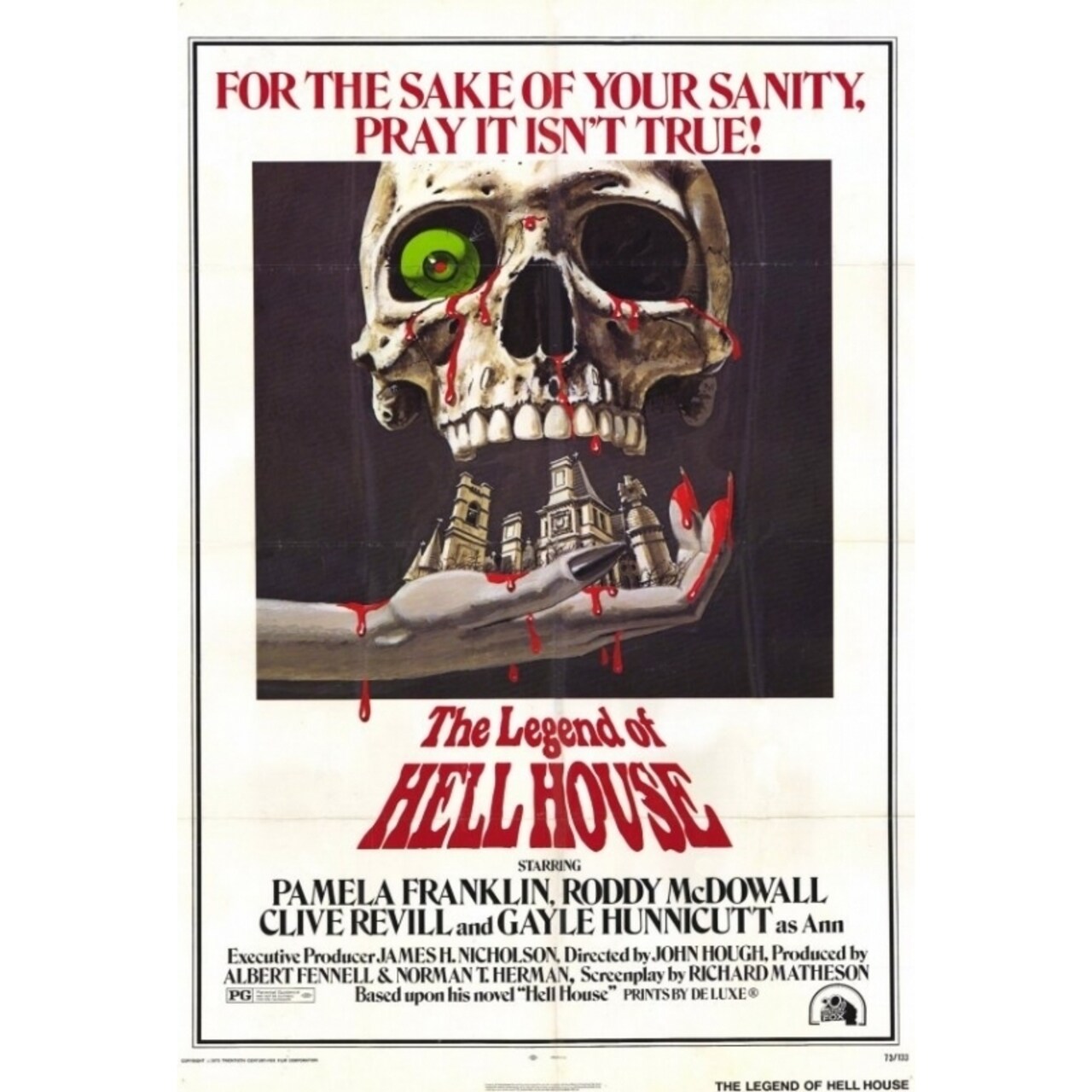 Pop Culture Graphics The Legend of Hell House Movie Poster Print (27 x 40) - Item MOVCF4437